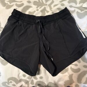 Lululemon Athletica Black Athletic Shorts with Elastic Waistband